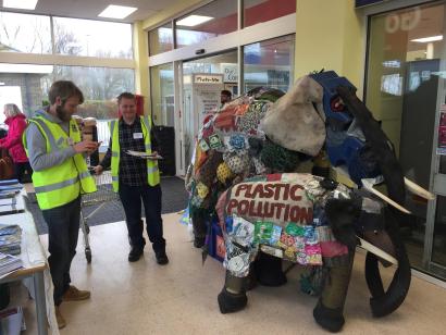 Tesco Mass Unwrap awareness display